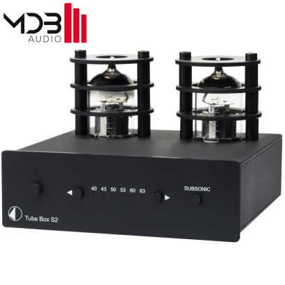 Pro-Ject Tube Box S2 czarny przedwzmacniacz gramofonowy