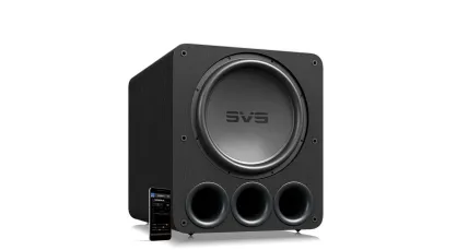 SVS PB17 ULTRA black oak subwoofer