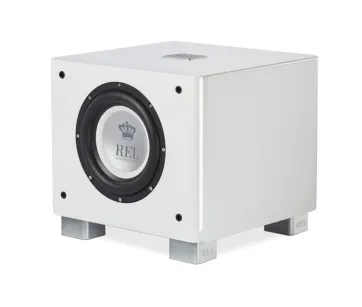 REL T7x biały subwoofer