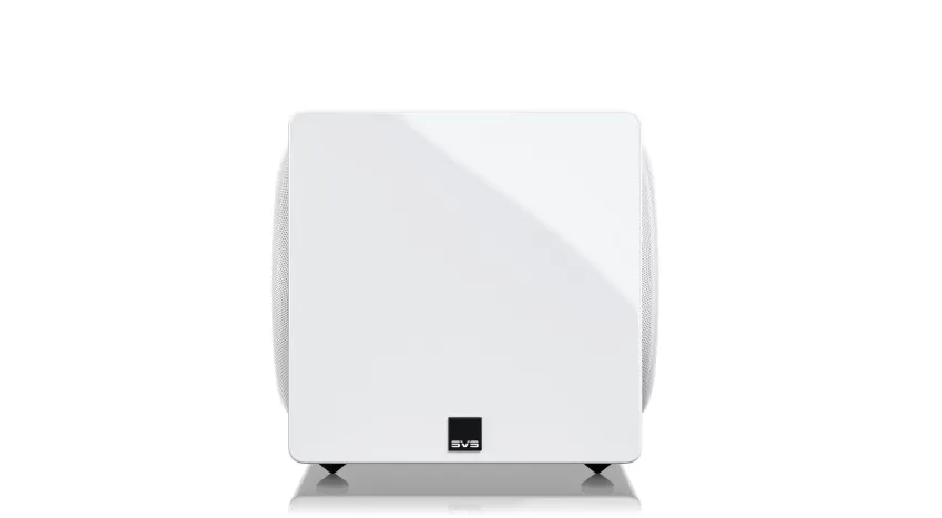 SVS 3000 MICRO R gloss white subwoofer
