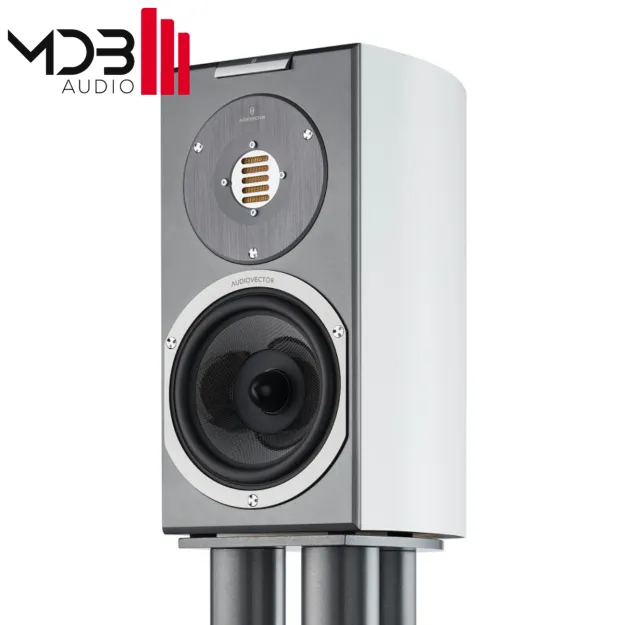 Audiovector R1 Arrete biała satyna kolumna podstawkowa