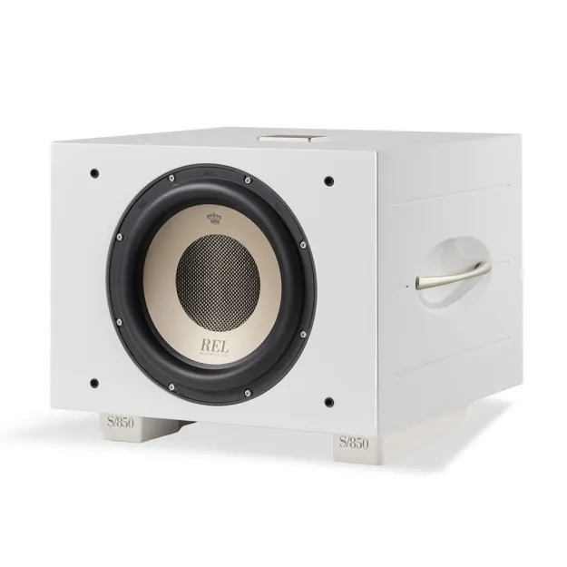 REL S850 biały HGL subwoofer