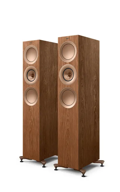 KEF R7 Meta walnut kolumna podłogowa