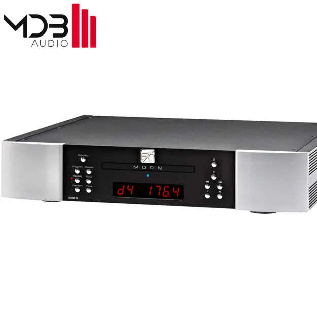 Moon 260D czarno-srebrny odtwarzacz CD