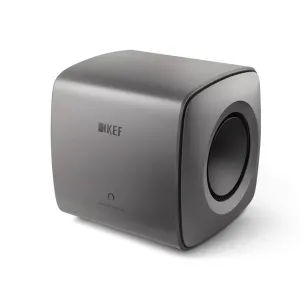 KEF KC62 titanium gray subwoofer