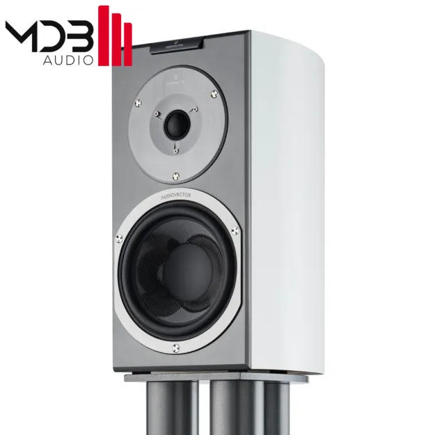 Audiovector R1 Signature biała satyna kolumna podstawkowa
